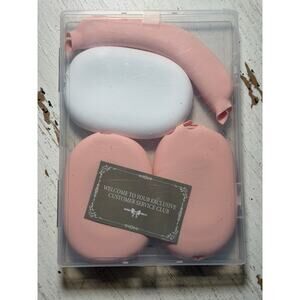 Silicone Case for AirPods Max - Anti-Scratch Ear Pad & Headband Protector (Pink)